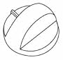 Music City Metals 04147 Plastic Control Knob Replacement for Select Gas Grill Models