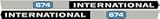 International Harvester Co. Tractor Decal HK674