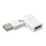 Flexible USB Adapter Am/Af, White