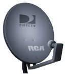 RCA DSA200RW 18" Dual LNB Satellite Dish Antenna
