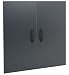 SCHULTE 7315300250 Go-Cabinet Doors Pair Granite