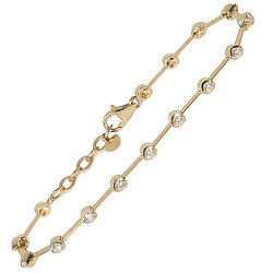 Moissanite 15 Stone Tennis Bracelet