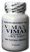 Vimax New Formula Male Penis Enlargement Pills Increase Growth Men, 30 caps