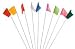 Tools & Hardware : 23G Vinyl Stake Flags Fluorescent