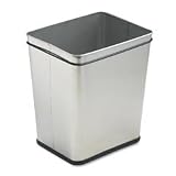 Rectangular Wastebasket, 29 Quart, Fire Safe, 13-1/2