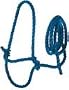 Poly Rope Cow Halter, .5" Blue