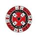 Bonjoc Ball Marker and Hat Clip POKER CHIP - RED