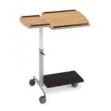 Lap Top Computer Stand with Magazine Rack (Oak and Black) (40.5