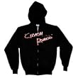 CRASH ROMEO - Logo - Black Hooded Zip Up Sweatshirt / Hoodie