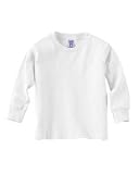 Rabbit Skins Toddler 5.5 oz. Long-Sleeve T-Shirt. 3311 - 2T - White