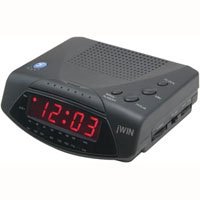Click here to buy Jwin JL204BLK Am Fm Alarm Clock Radio by jWIN.