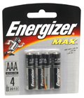 Energizer Max E92 AAA alkaline batteries (4)
