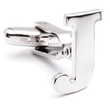 Personalized Silver My Initials Alphabet/Letter J Cufflinks Formal Wear