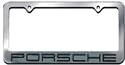 Porsche License Plate Frame chrome.