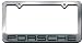 Porsche License Plate Frame chrome.