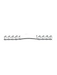 Sterling Silver Polished Engraveable Curb Link ID Bracelet 7.5 Inches