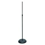On Stage MC7201B Round Base Microphone Stand, Black