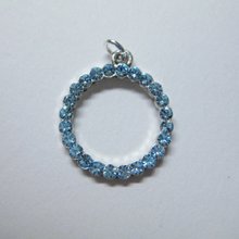 Jolees Jewels Crystal Ring Charm Aquamarine Pendant