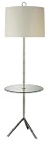 Jonathan Adler White Parchment Shade Tray Table Floor Lamp