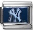 New York Yankee Baseball Italian Charm