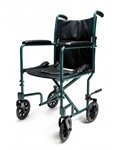 Graham Field Aluminum Transport Chair 17 Inch Green