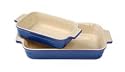 Le Creuset Stoneware 1-1/4-Quart Rectangular Baker with Bonus 16-Ounce Rectangular Baker, Blue