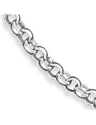 Sterling Silver Fancy Link Necklace QH1051-18"