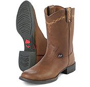 Justin Ladies George Strait 'Cotulla' Roper Boots - Coffee Brown