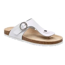 White Malo Buckle Toe Sandals