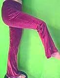 Velvet Swing Pants: Color-Coral