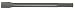 Hitachi 724961 SDS Max 1-Inch x 12-Inch Hammer Flat Hammer Chisel