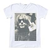 Rock Star Ｔシャツ デザイン グランジロックのパイオニア カート・コバーン フォトＴシャツ