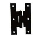 3 x 1-11/16 Black Iron H Hinge -3/8 Offset (pair)