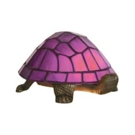 Purple Tiffany Tortoise Lamp