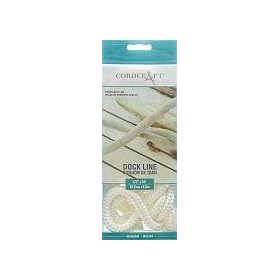 Cordcraft Dockline Double Braided Nylon (1 2X15, White) by