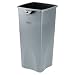 Rubbermaid Commercial Untouchable Plastic Trash Can, Square