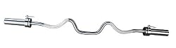 Cap Barbell Solid Super Curl Bar with Collars