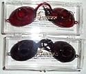 Super Sunnies UV Eye Protection Tanning Goggles Eyeshields One Pair