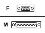 APC - Serial cable - DB-9 (F) - DB-25 (M) - 3 m