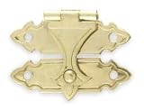 Battalion 1XMT9 Catch, Decorative, Brass, W 1 5/16 In