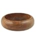 Brown Rounded Wood Bangle Bracelet