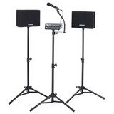 Amplivox Voice Carrier With Wired Mic - Model S230A Professional Speaker Stands