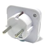 Adaptor 3 Pin UK into 2 Pin Plug Euro
