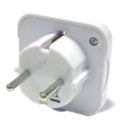 Adaptor 3 Pin UK into 2 Pin Plug Euro