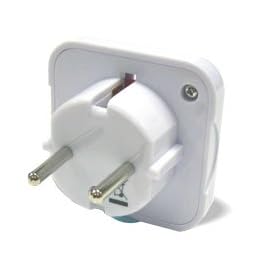 Adaptor 3 Pin UK into 2 Pin Plug Euro