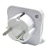 Adaptor 3 Pin UK into 2 Pin Plug Euro