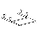 Underdesk oversized keyboard platform/mouse tray, black, 30 x 10