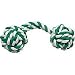 Pet Supplies : PETCO Holiday 2-Knot Green Rope Bone Dog Toy, 9" Length