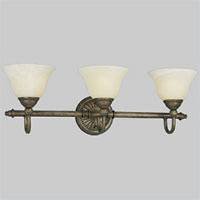 Progress Lighting P3159-86EBWB Savannah 3 - Light Bath Wall Sconce with Antique