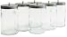 Unlabeled Sundry Jars: Set of Six (6) 7H X 4.25D Flint Glass Jars with Covers, - 6 EA/C